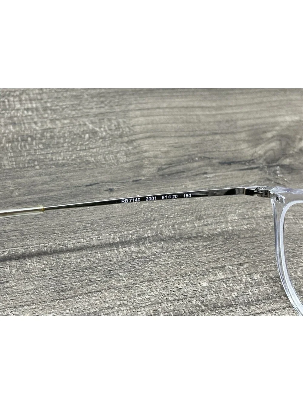 Ray-Ban RB 7140 2001 Eyeglasses Frame Crystal 51-20-150 FRAMES ONLY *See Photos